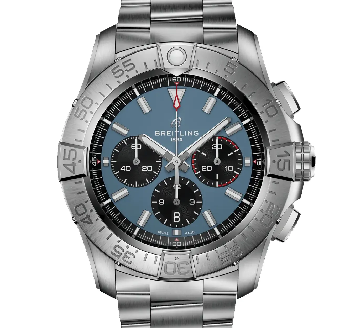 Breitling Super Avenger B01 Chronograph 46 Watch with Blue Dial