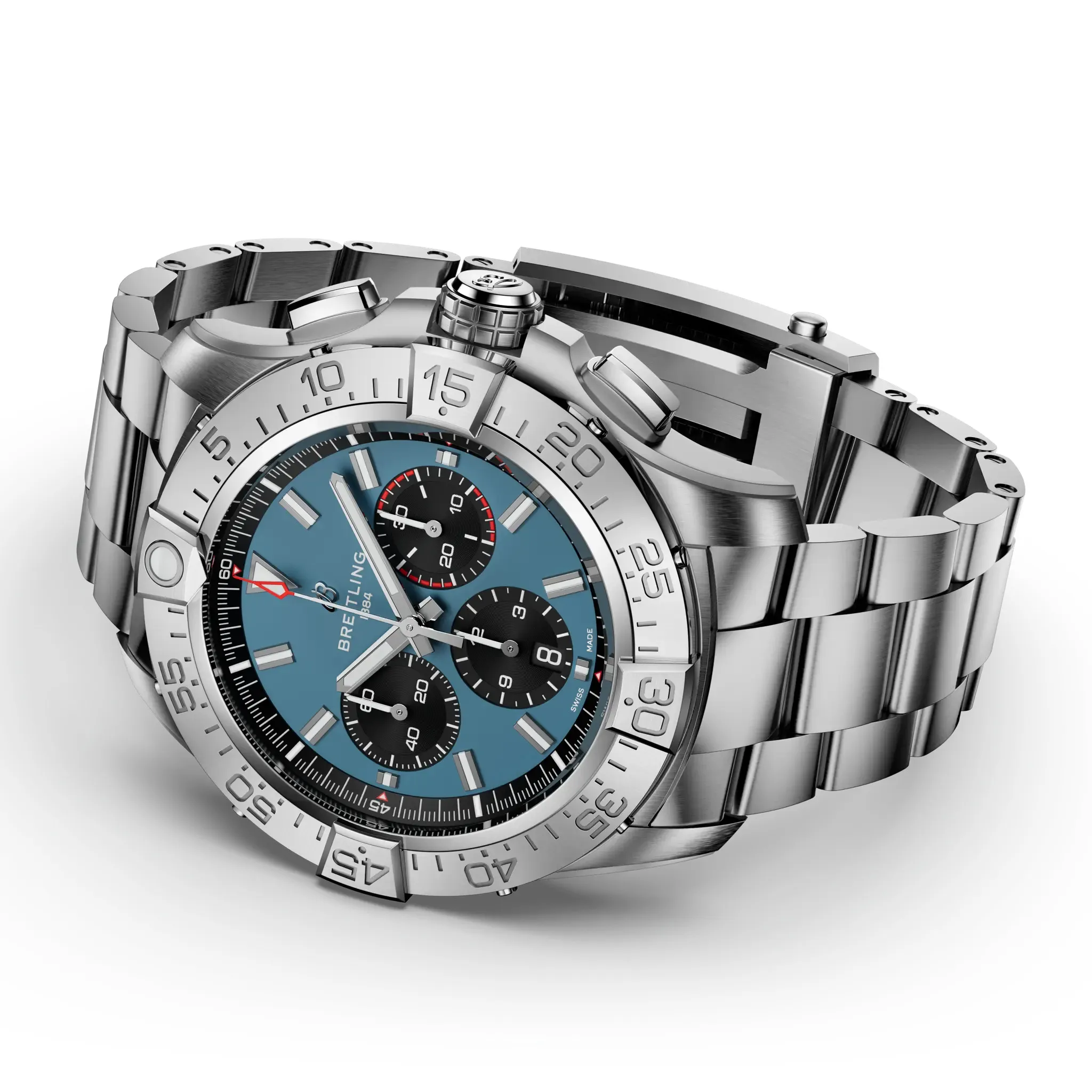 Breitling Super Avenger B01 Chronograph 46 Watch with Blue Dial