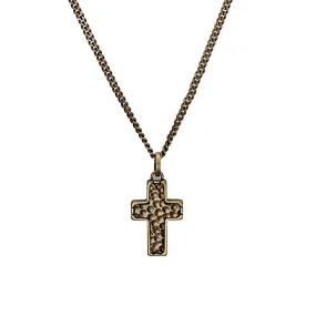 BRONZE CROSS NECKLACE