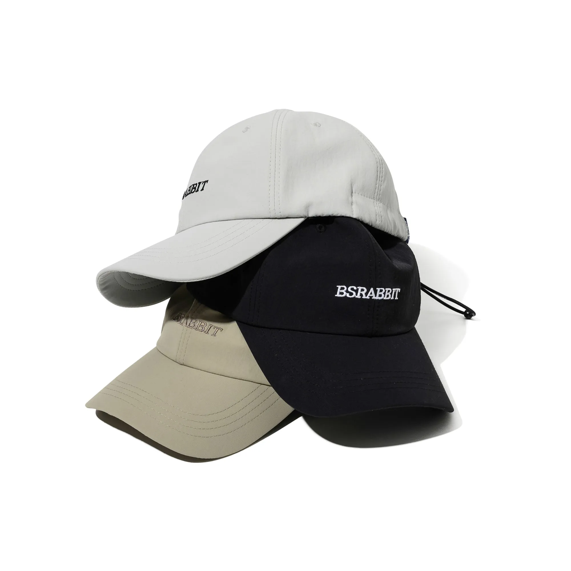 BSRABBIT LOGO STRING CAP KHAKI