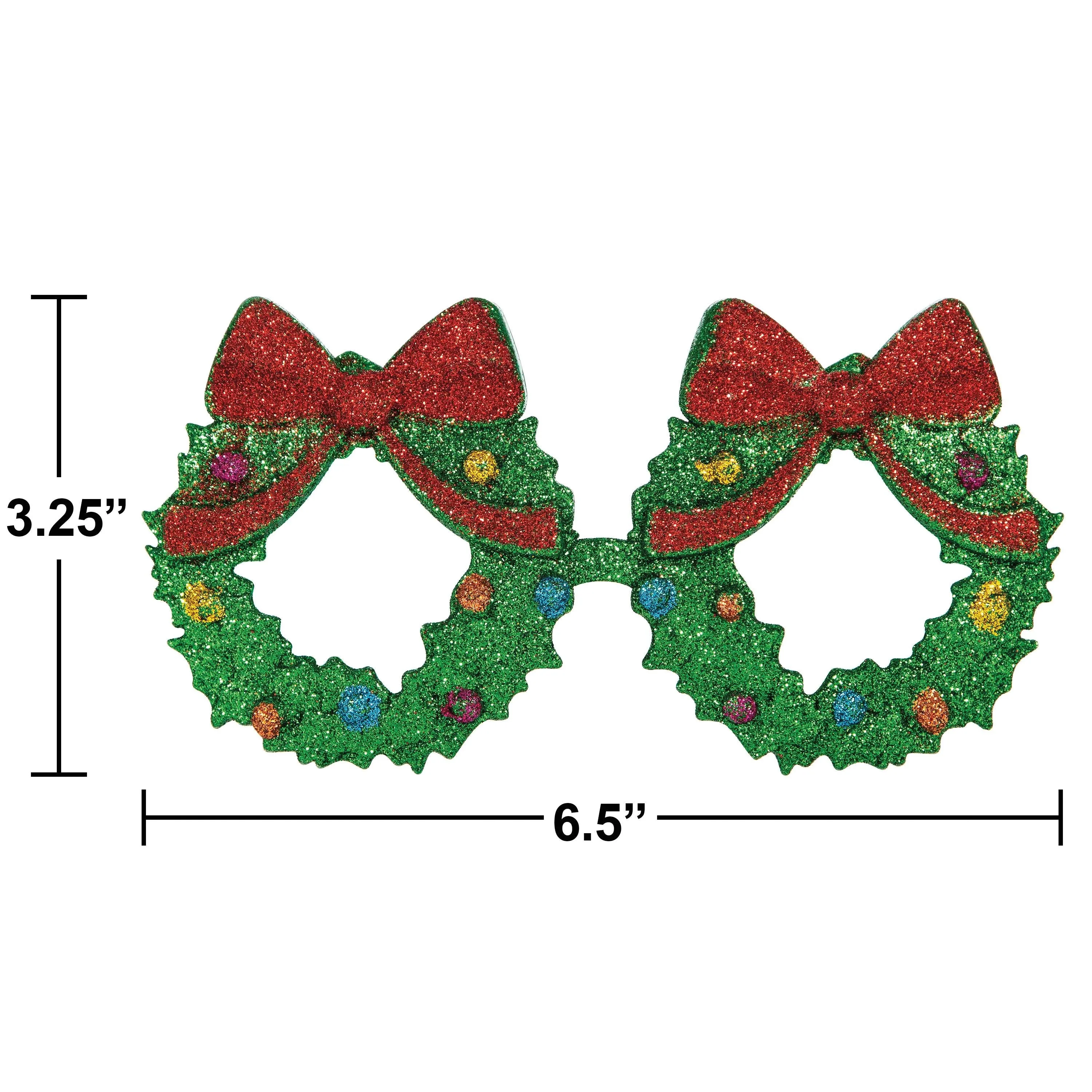 Bulk Christmas Wreaths Christmas Glasses Favor (12 per Case)