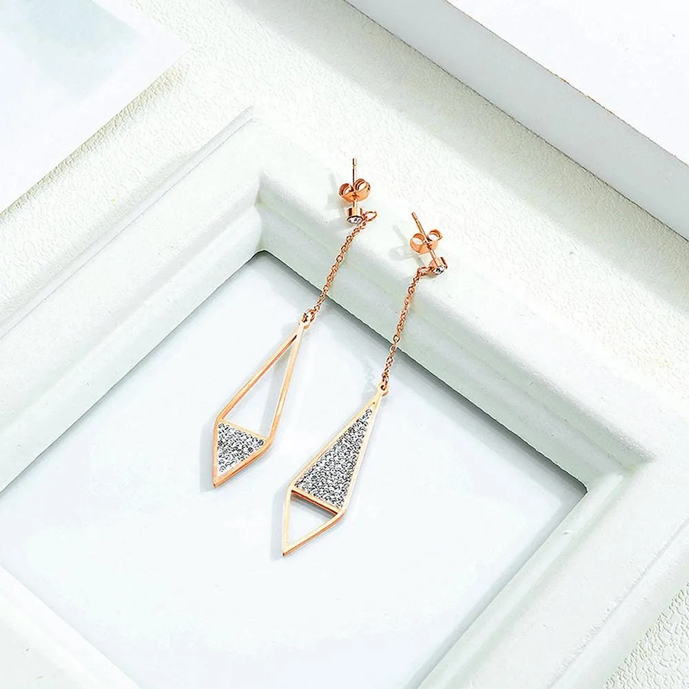 Bullion Gold Zircon Mismatch Earrings