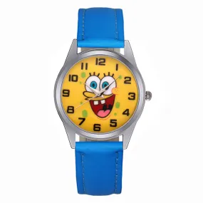 Cartoon Pretty Style Children's Women's Students Girls Boys Quartz Leather Silicone Strap Wrist Watches