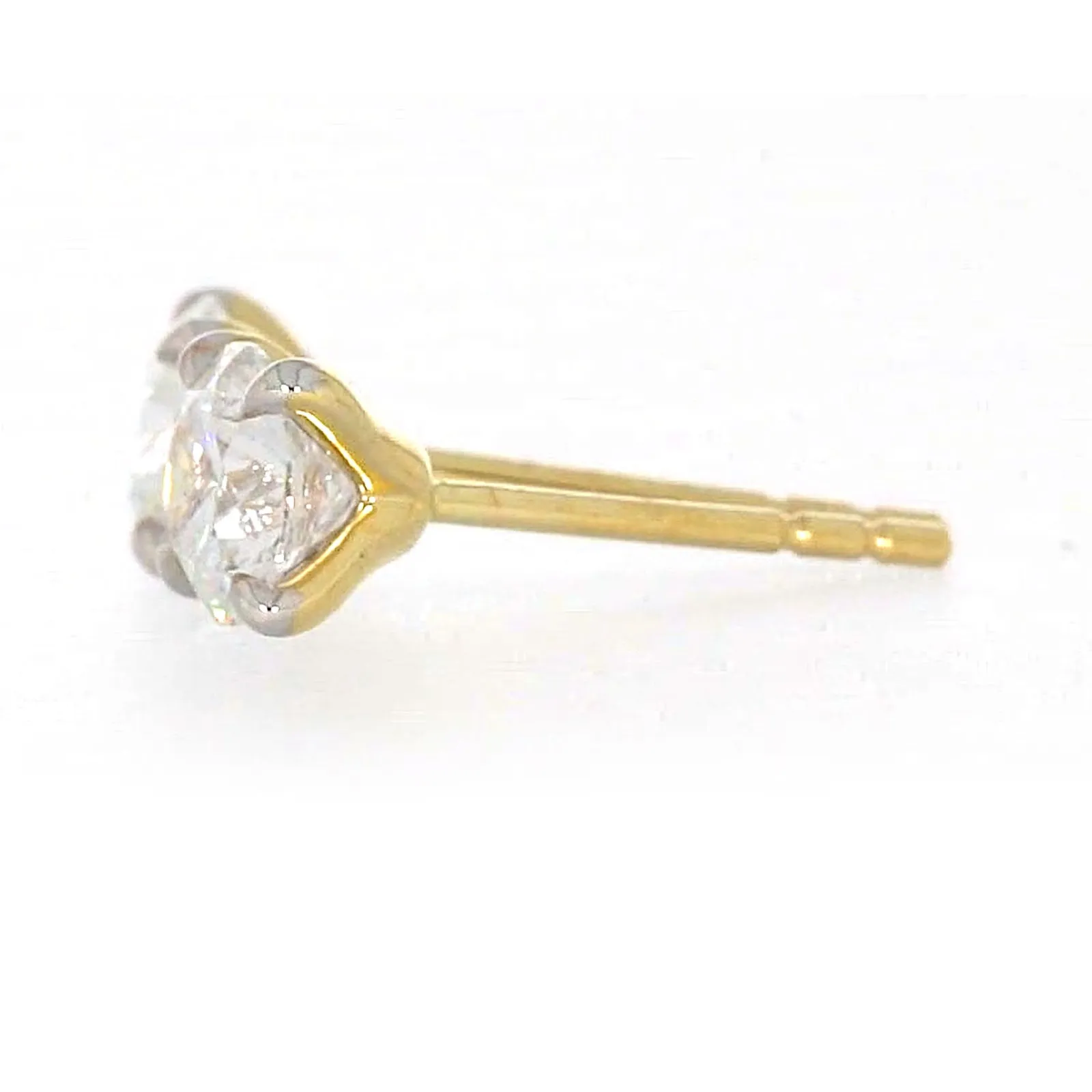 Celebration 9ct Yellow Gold Round Brilliant Cut 1 CARAT tw of Certified Lab Grown Diamonds Stud Earrings