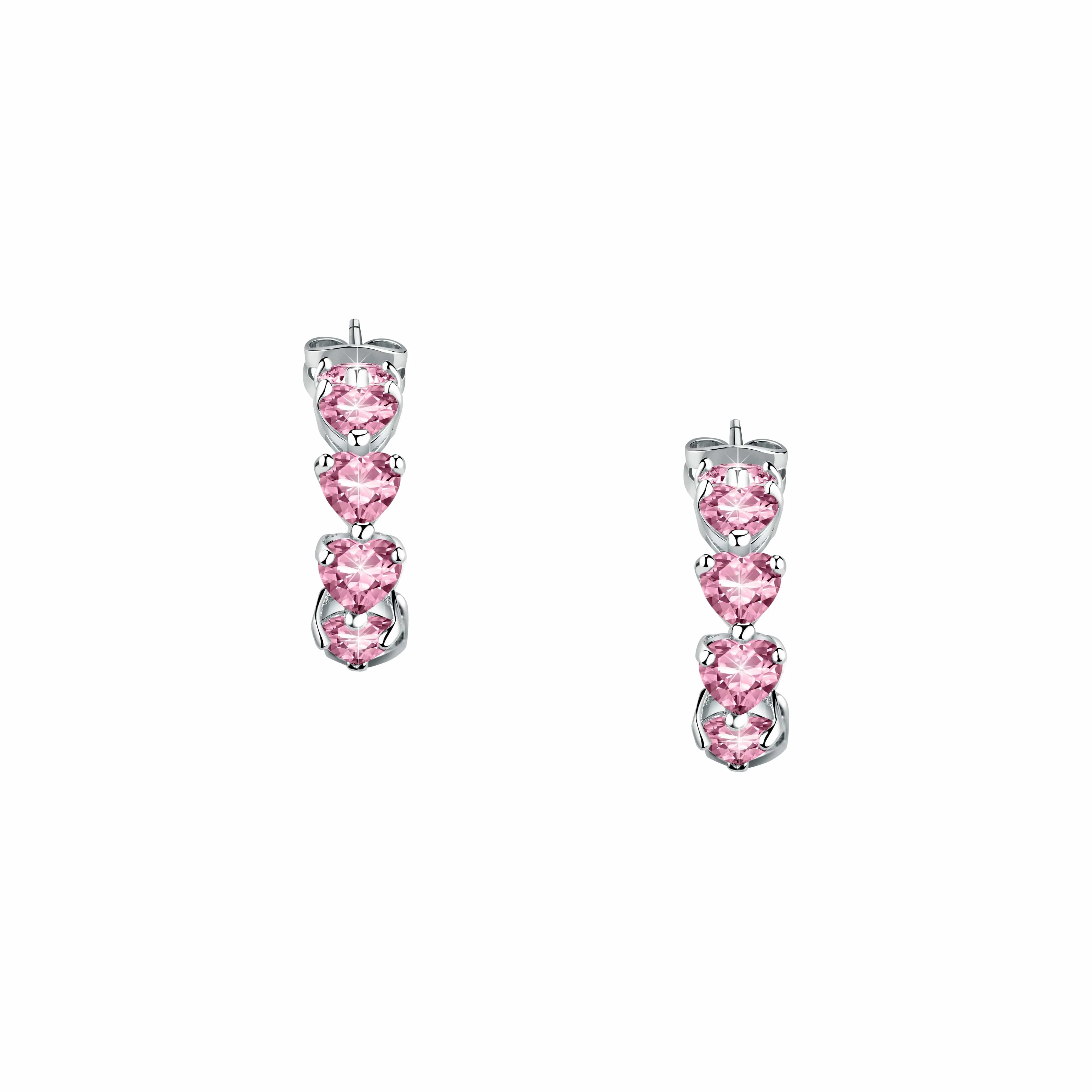 Chiara Ferragni Diamond Heart Fairytale Hoop Earrings