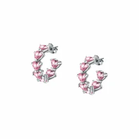 Chiara Ferragni Diamond Heart Fairytale Hoop Earrings