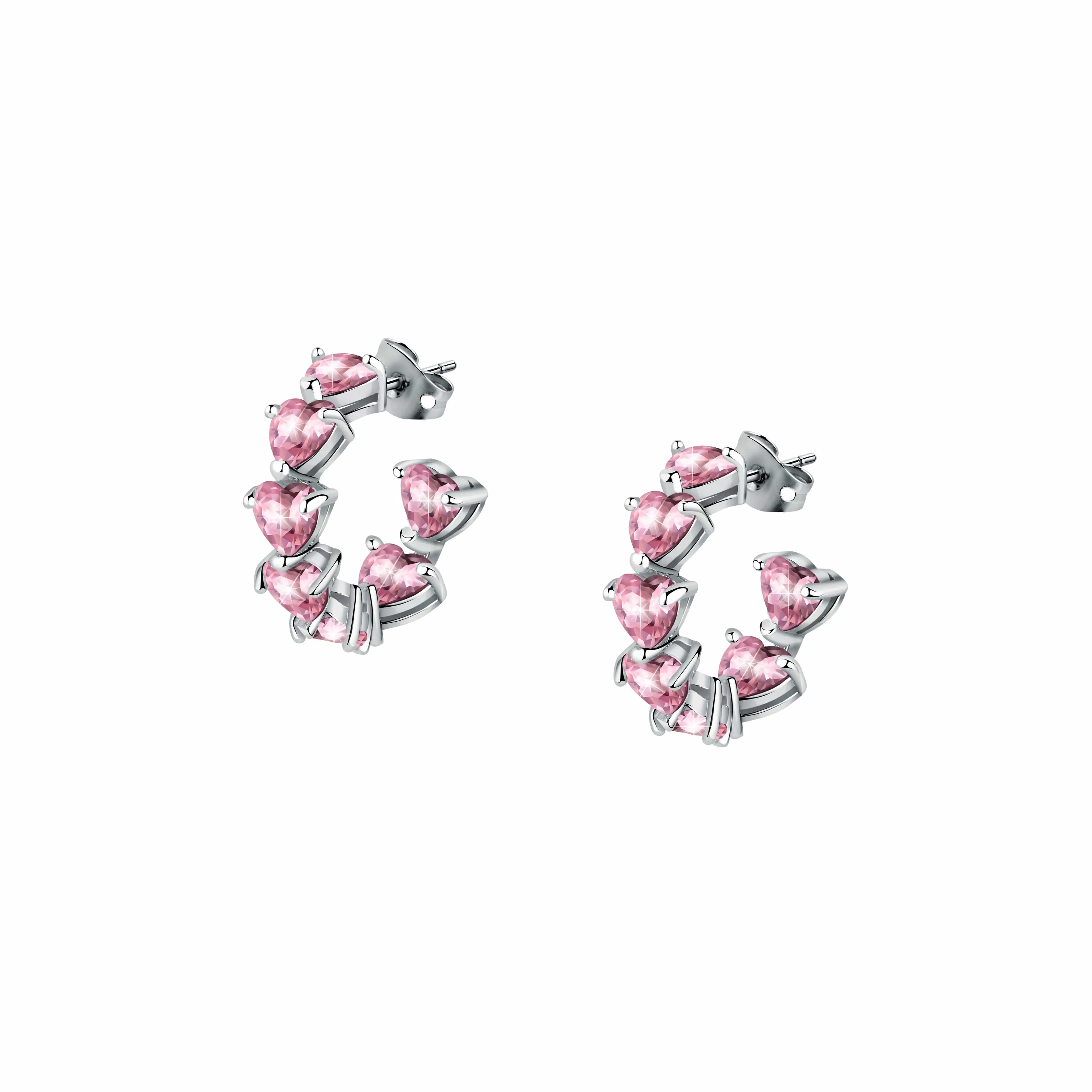 Chiara Ferragni Diamond Heart Fairytale Hoop Earrings