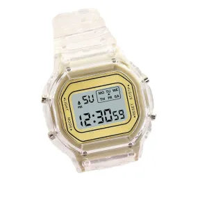 Children's electronic watches color luminous dial life waterproof multi-function luminous alarm clocks watch for boys and girls