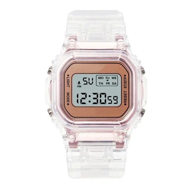 Children's electronic watches color luminous dial life waterproof multi-function luminous alarm clocks watch for boys and girls