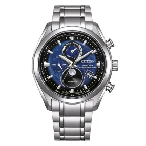 Citizen Eco-Drive Radio Controlled Titanium Blue Men's Watch BY1010-81L