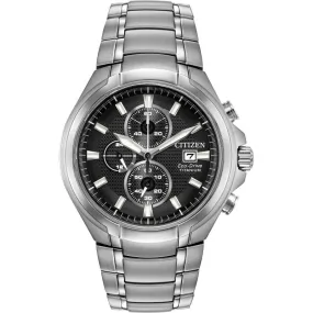 Citizen Men's Watch Eco-Drive Titanium Black CA0700-86E