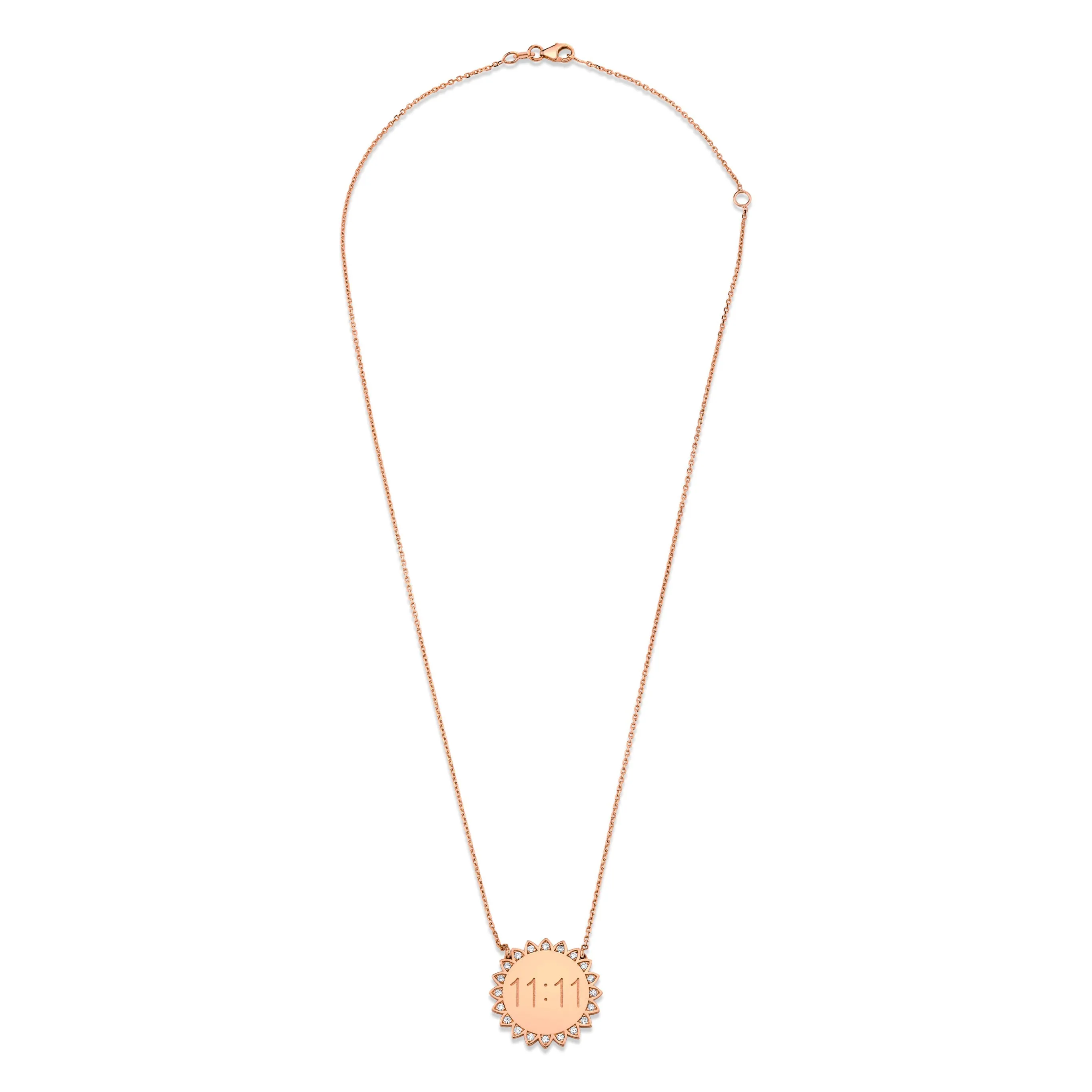 Classic 11:11 Sunshine Necklace with Diamonds