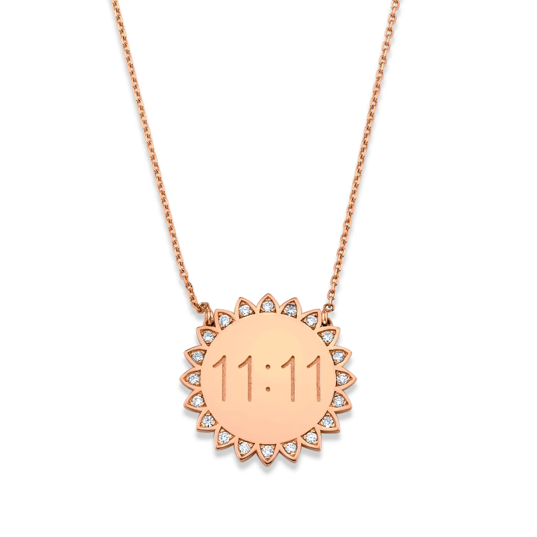 Classic 11:11 Sunshine Necklace with Diamonds