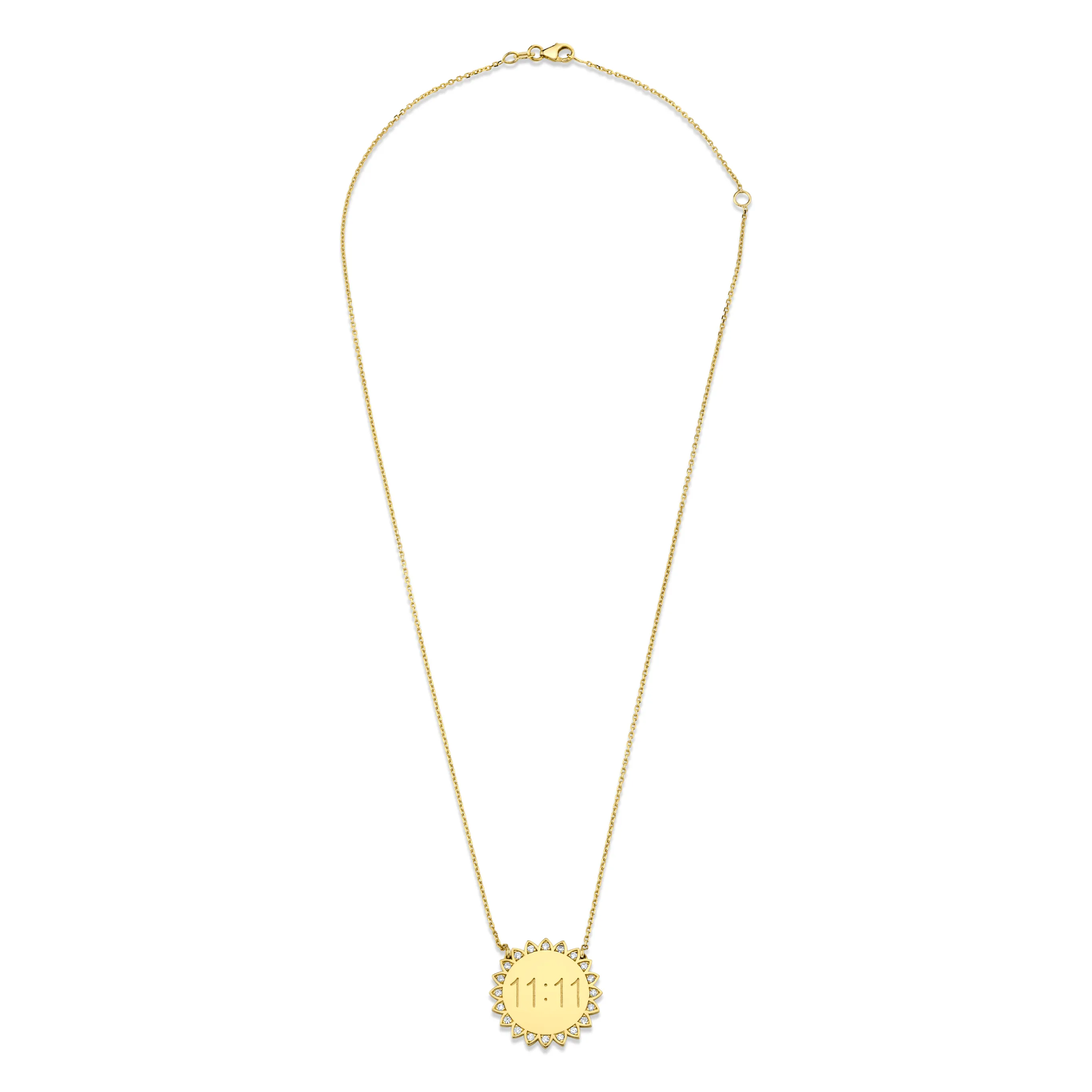 Classic 11:11 Sunshine Necklace with Diamonds