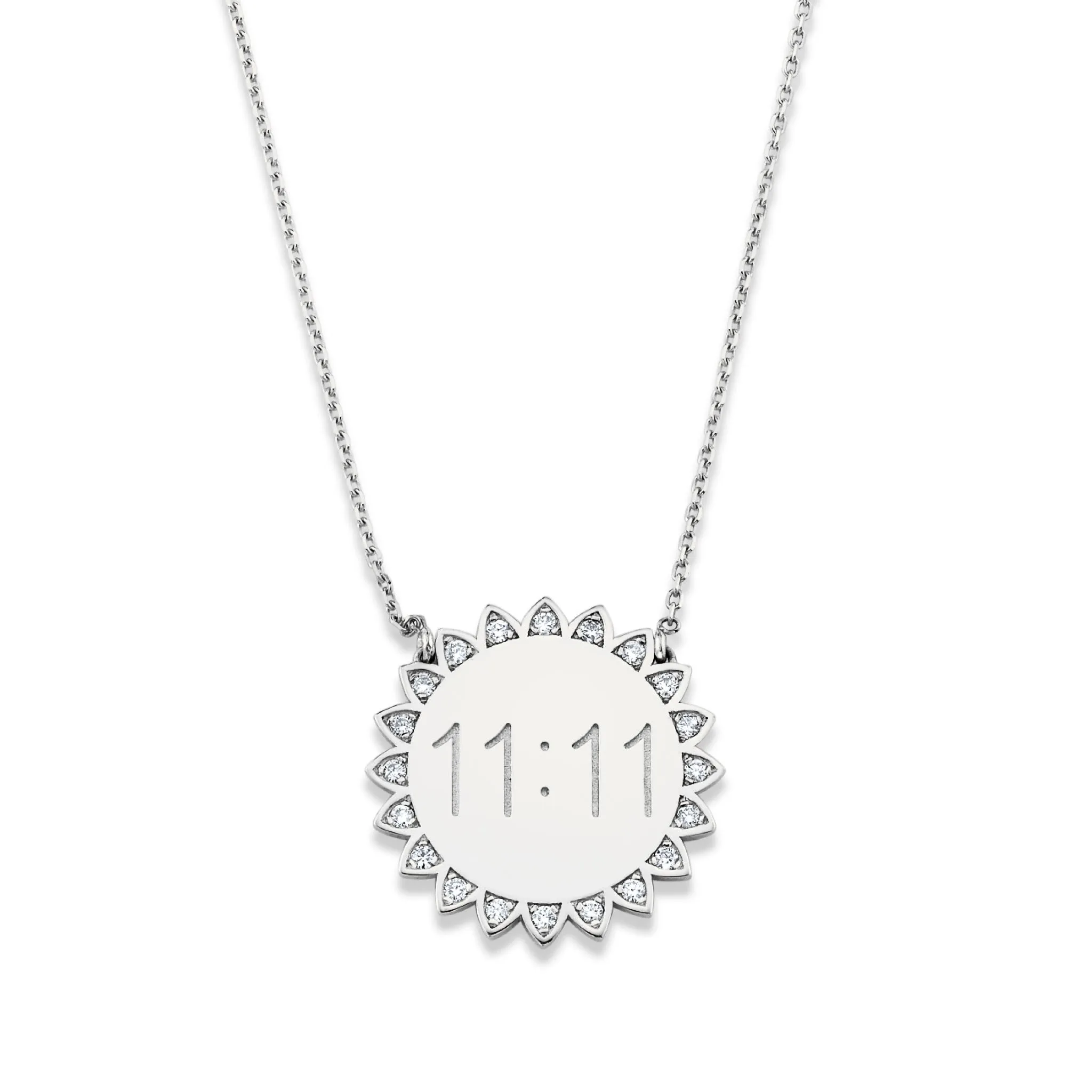 Classic 11:11 Sunshine Necklace with Diamonds