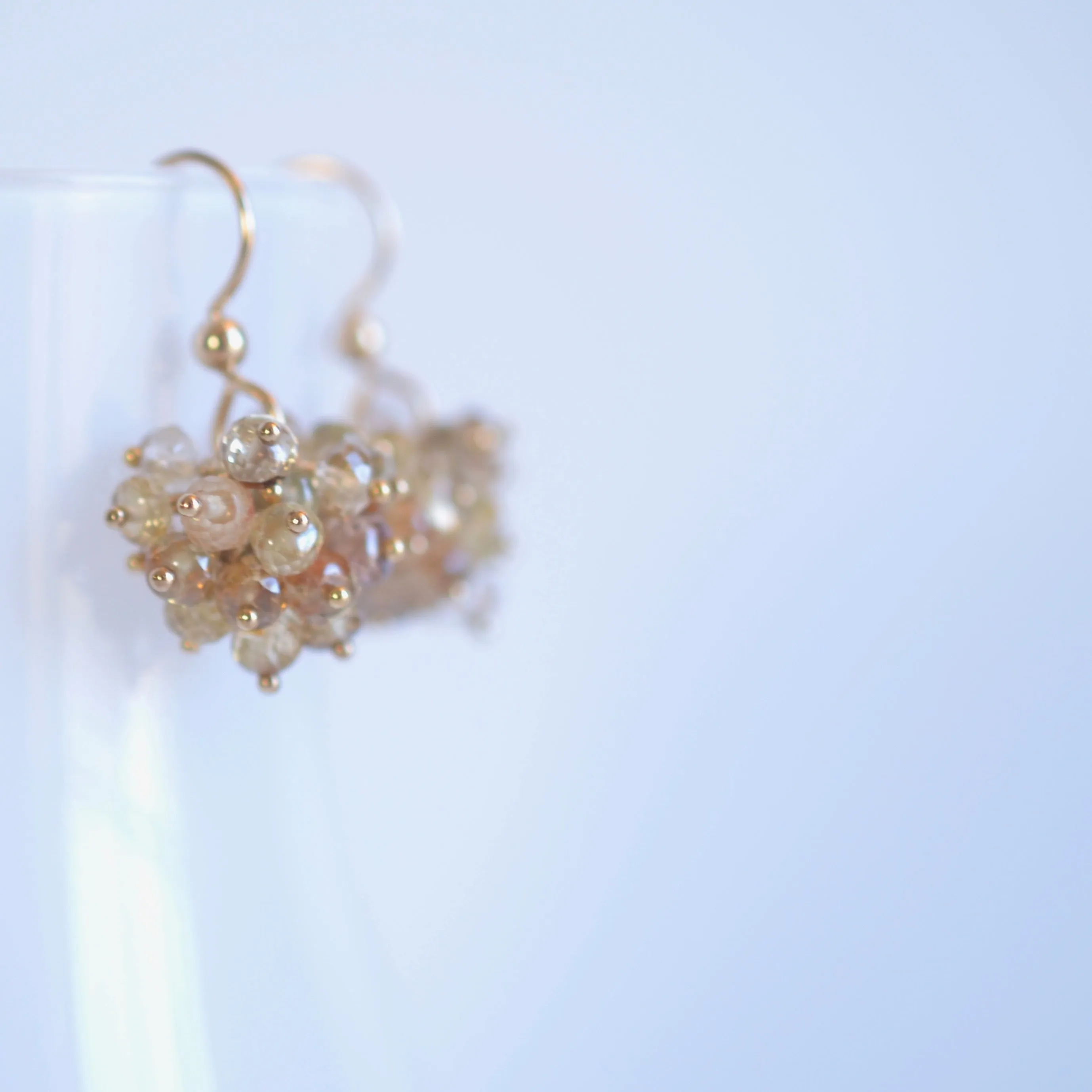 Claudia - Zircon, 14k Gold Filled Earrings