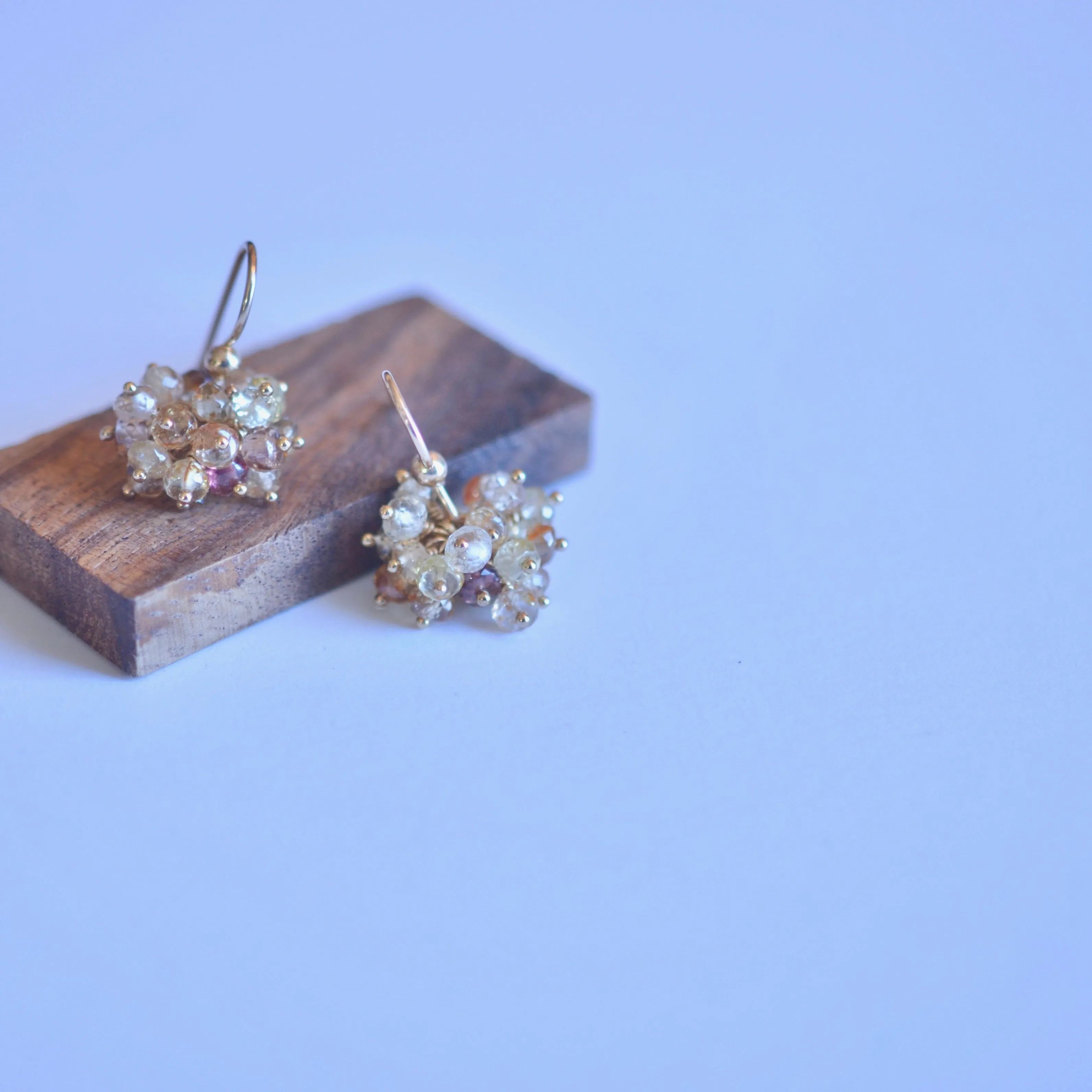 Claudia - Zircon, 14k Gold Filled Earrings