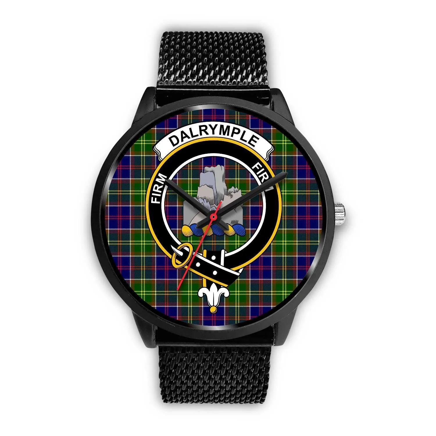 Dalrymple Clan Badge Tartan Black Watch