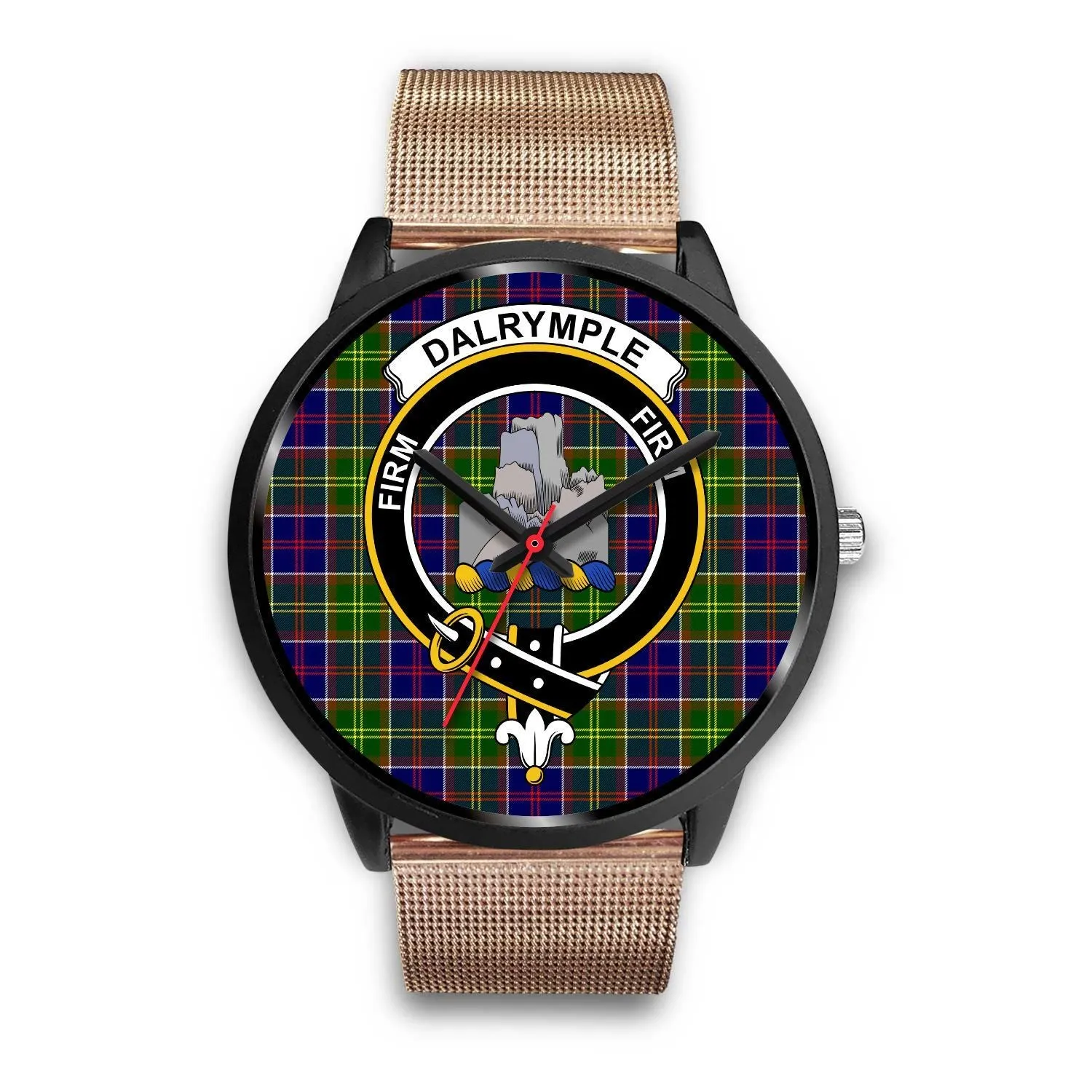 Dalrymple Clan Badge Tartan Black Watch