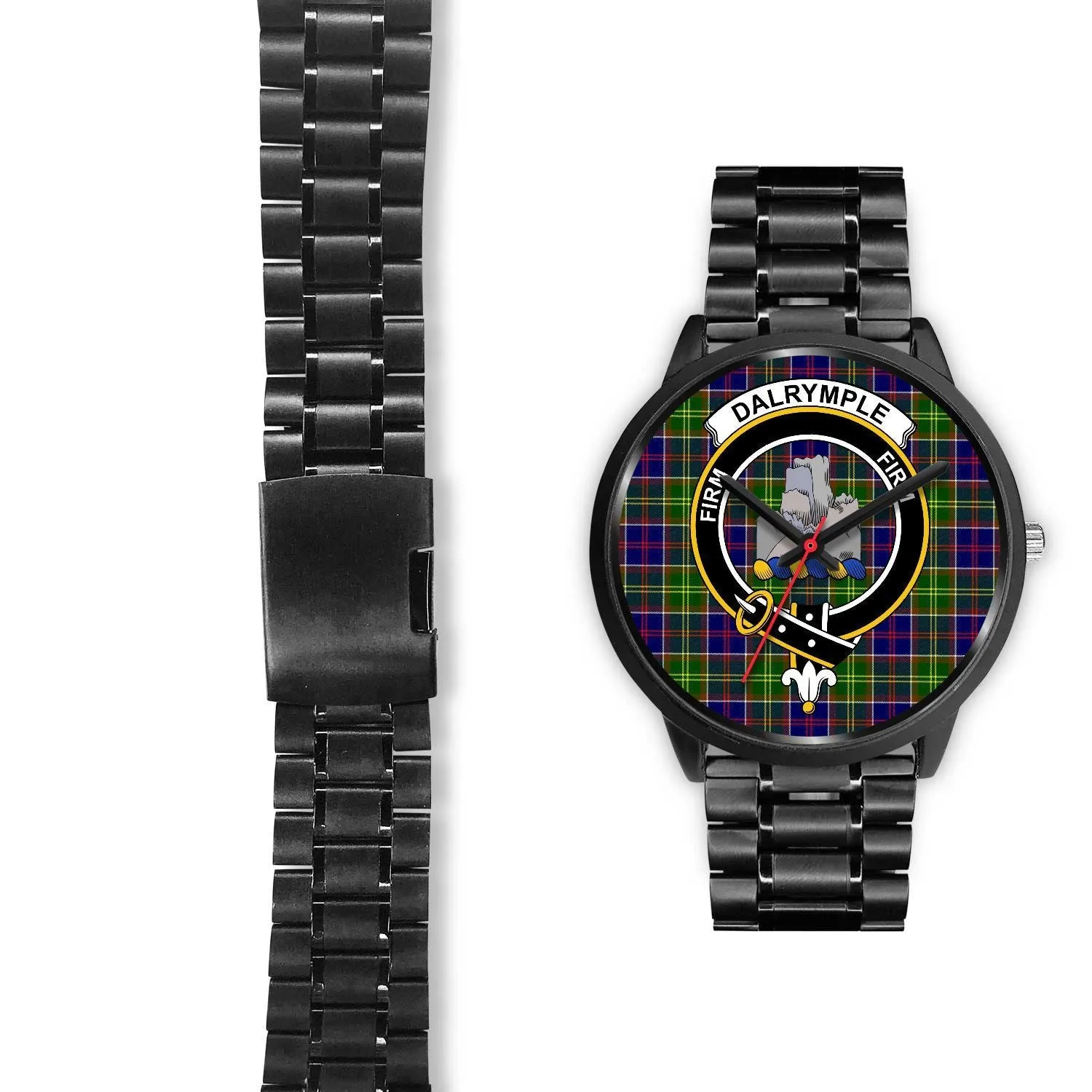 Dalrymple Clan Badge Tartan Black Watch