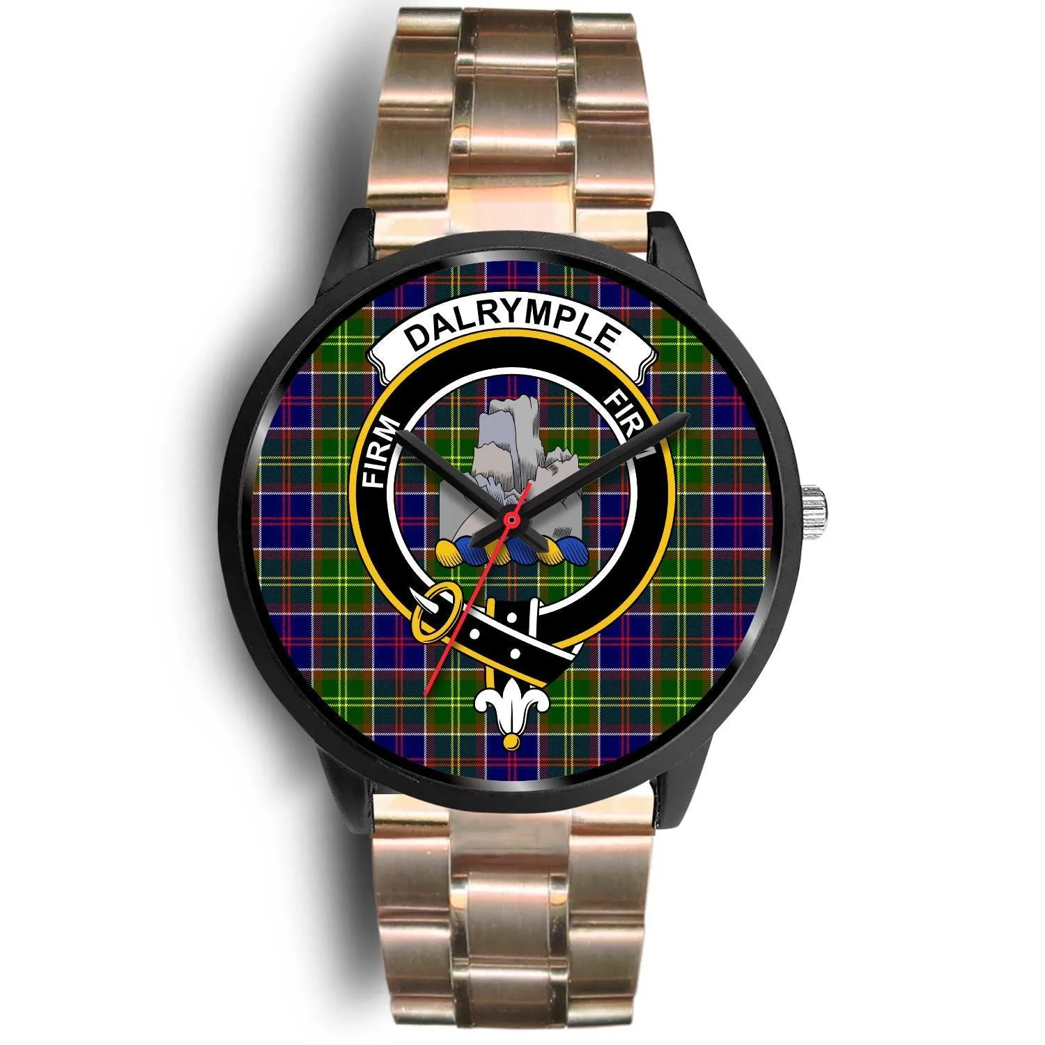 Dalrymple Clan Badge Tartan Black Watch