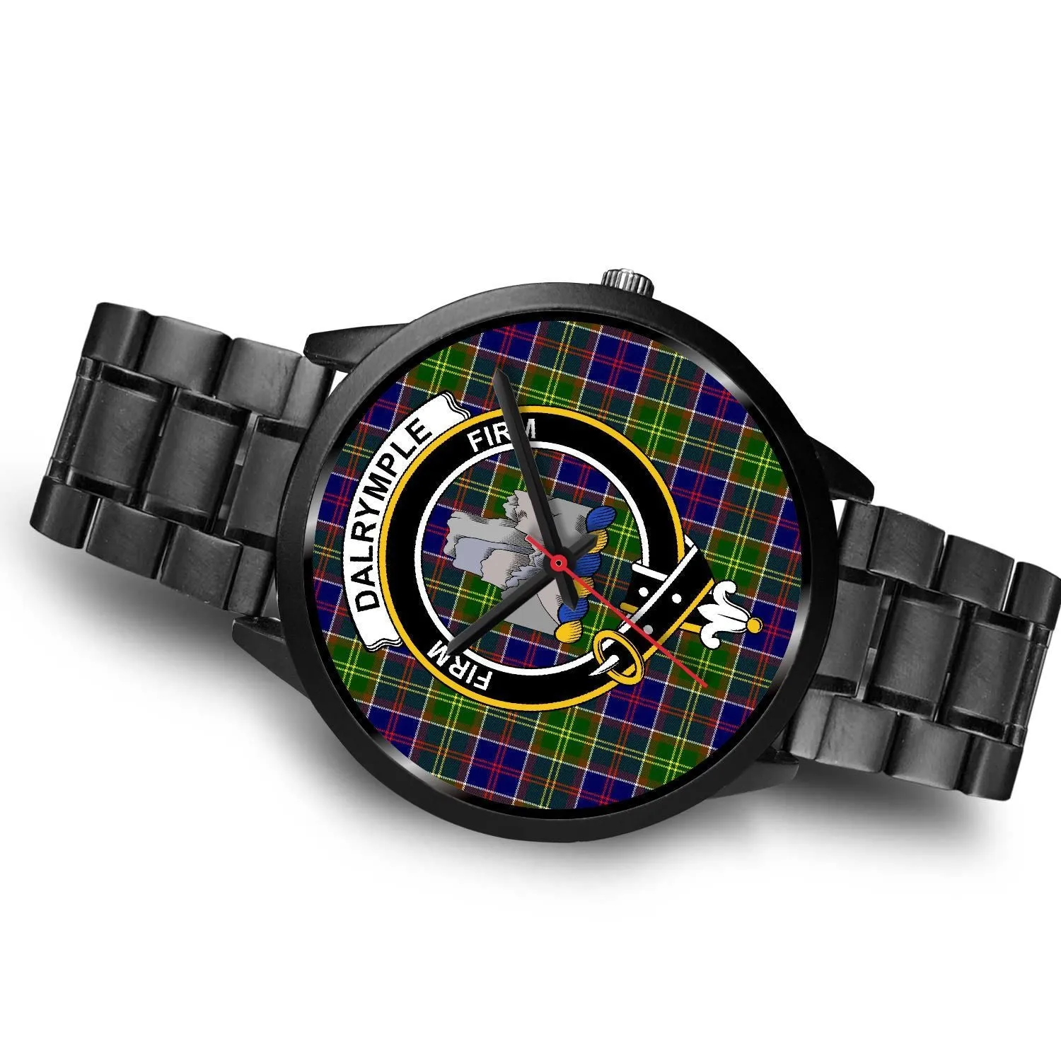 Dalrymple Clan Badge Tartan Black Watch