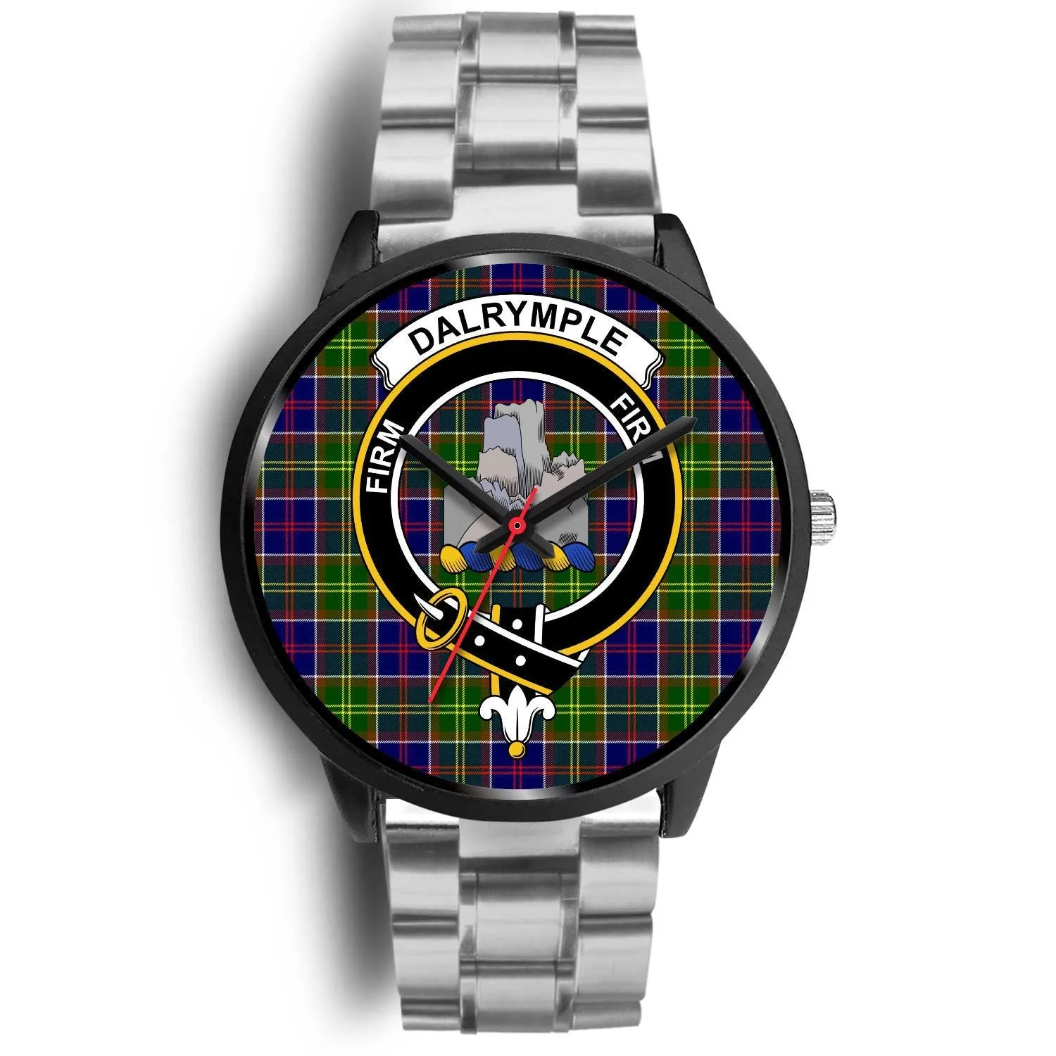 Dalrymple Clan Badge Tartan Black Watch