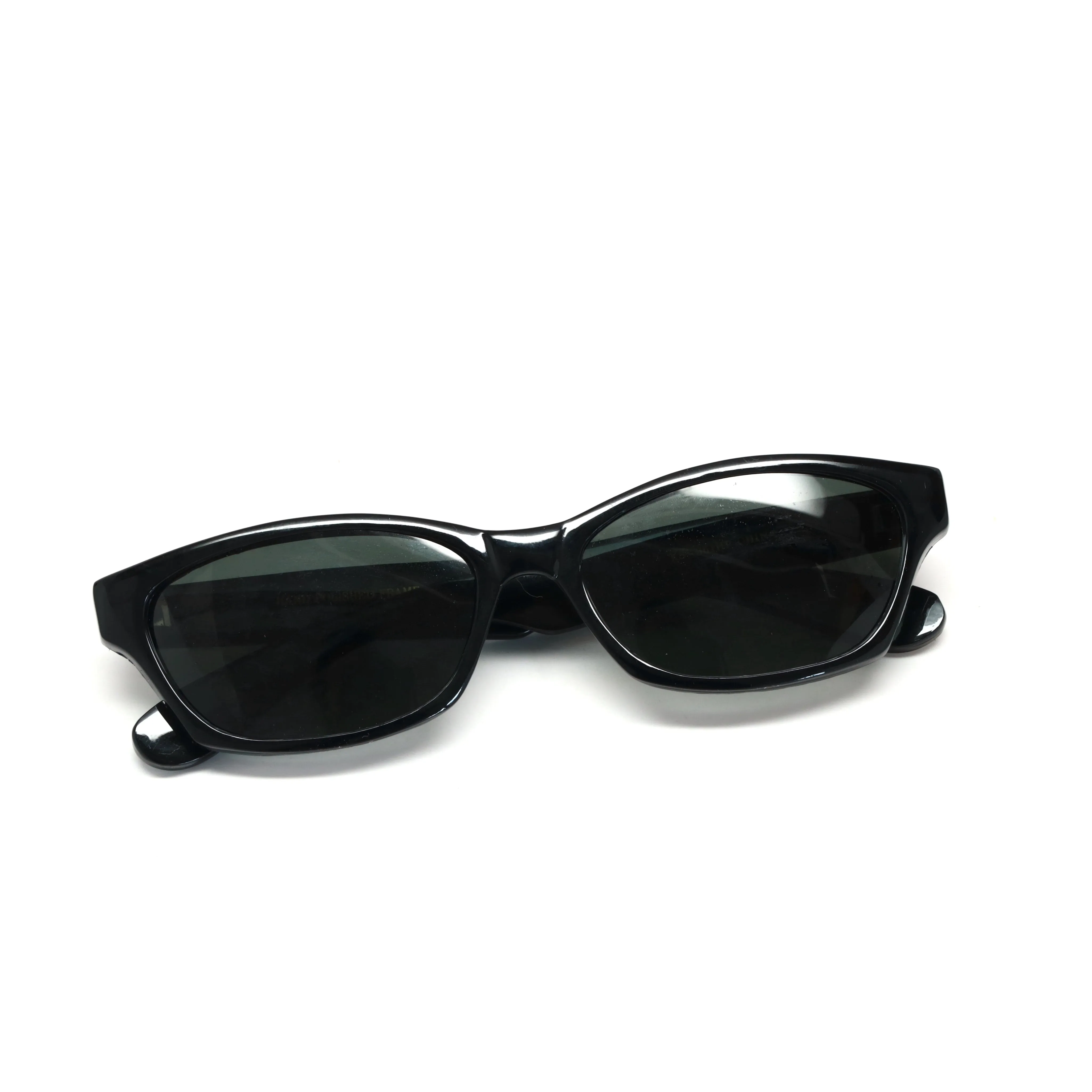 Deadstock Original Rectangular Wayfarer Frame Sunglasses - Black