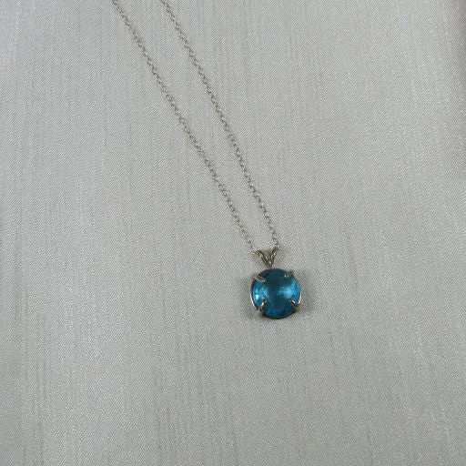 Delicate Child Blue Crystal Pendant