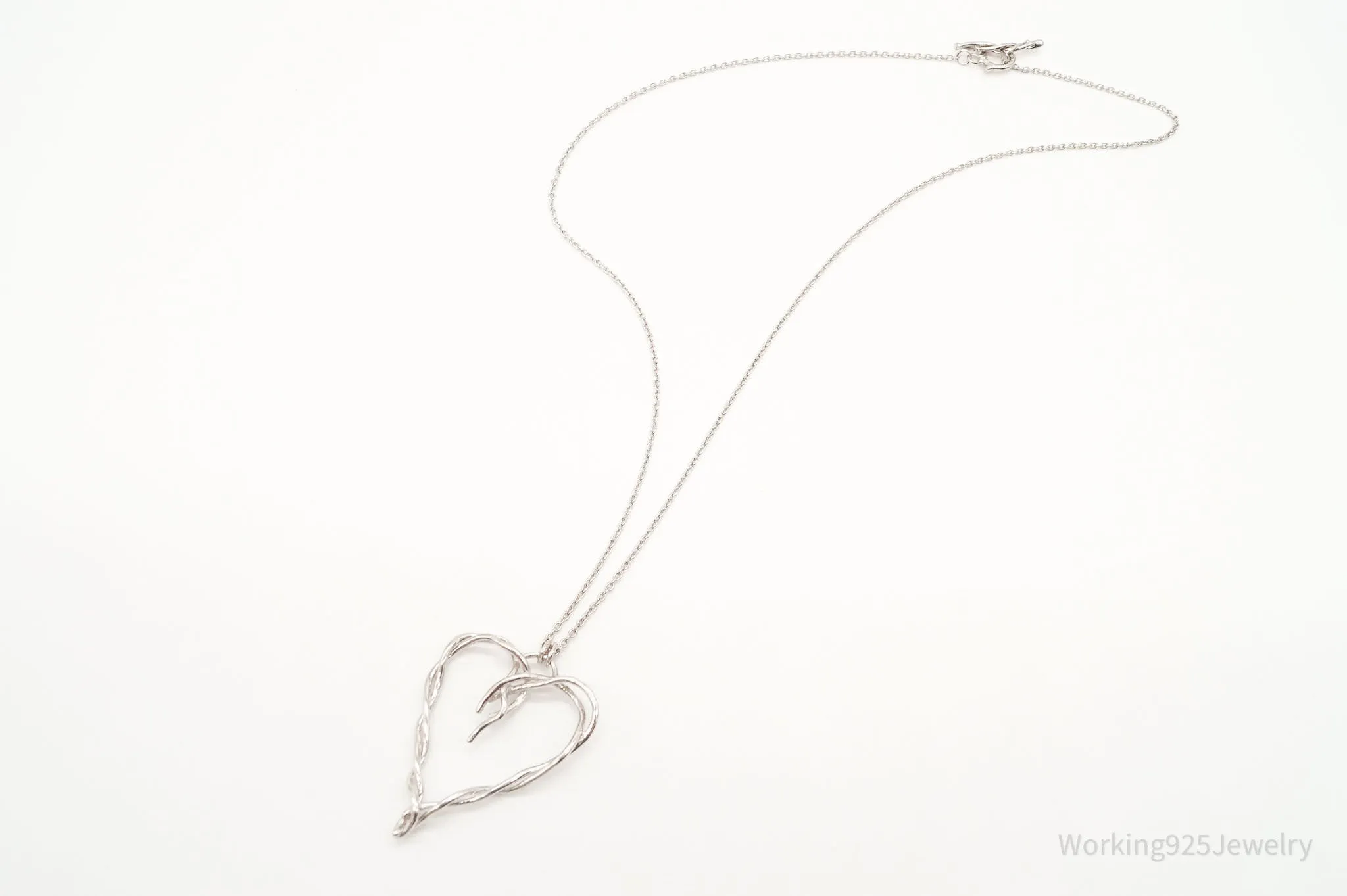 DesignerDean Harris Twisted Heart Sterling Silver Necklace