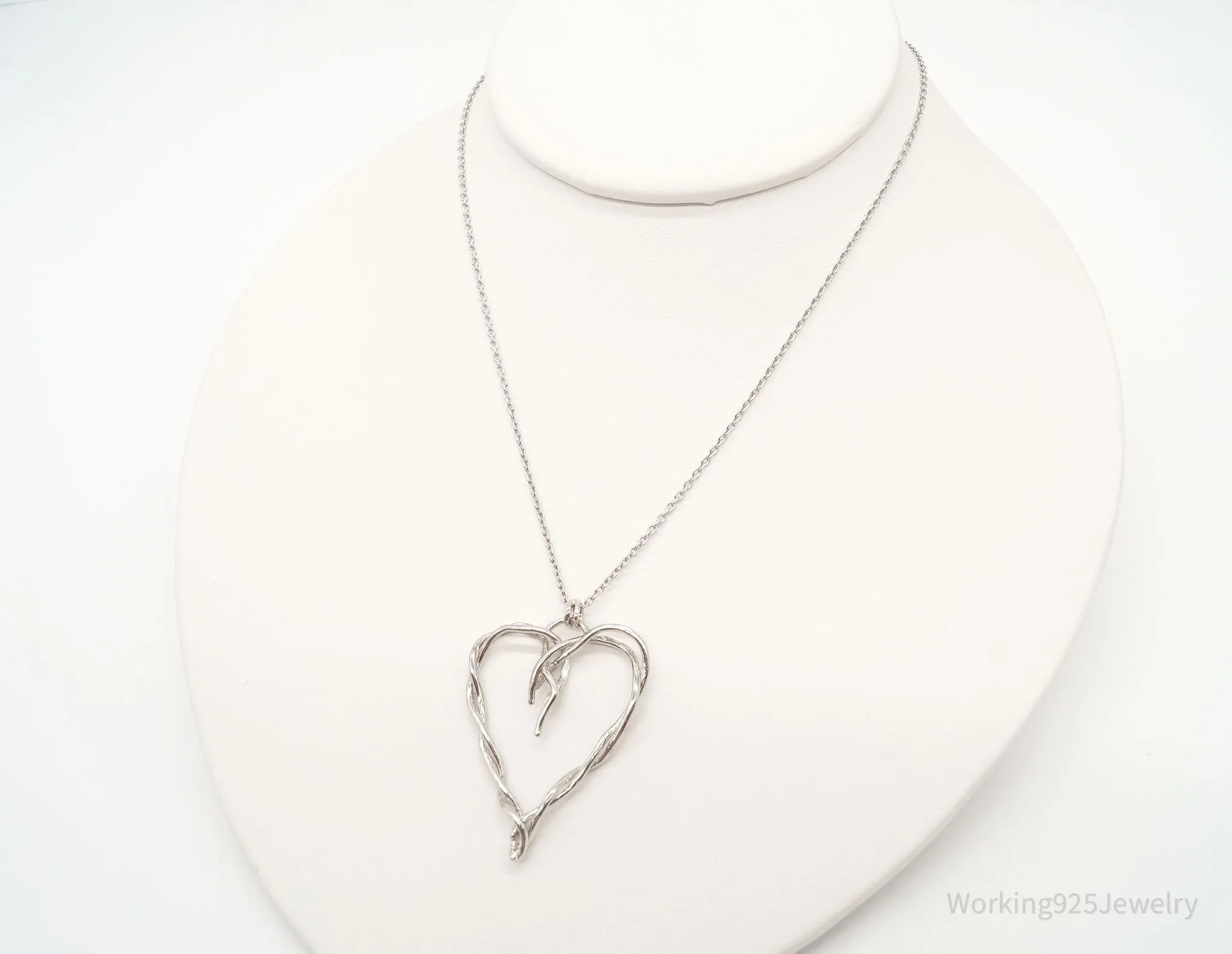 DesignerDean Harris Twisted Heart Sterling Silver Necklace