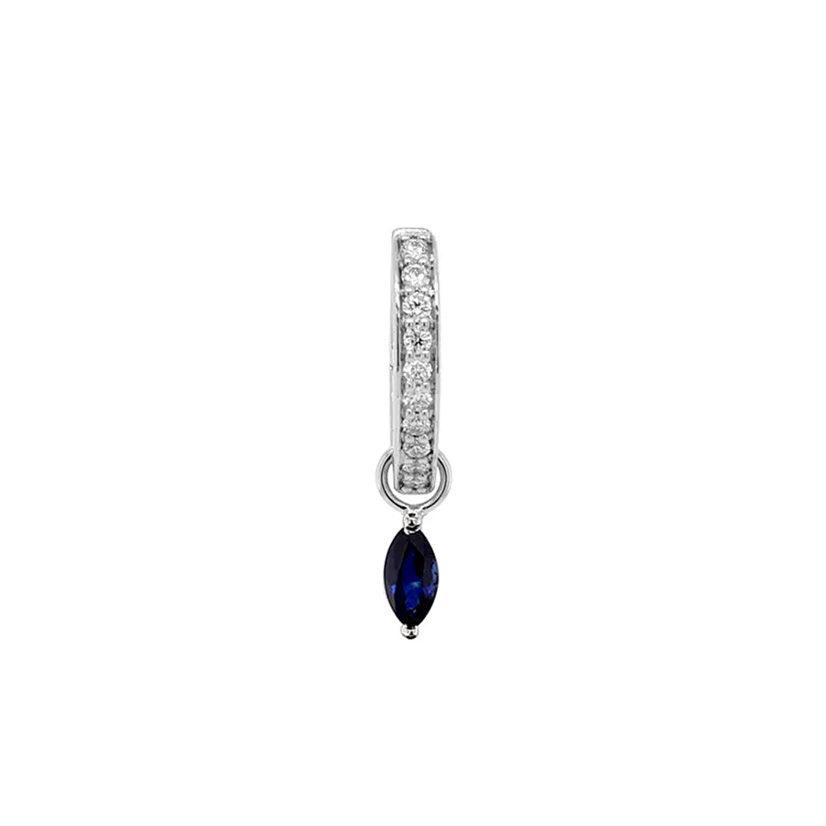 Detachable Blue Sapphire Marquise Only Drops