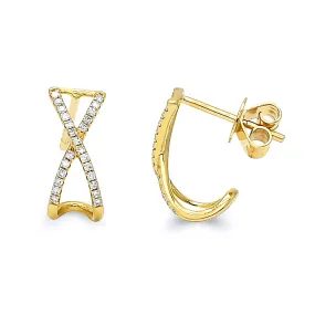 Diamond Cuff Earrings