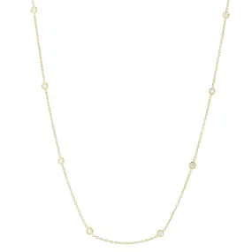 Diamond Eyeglass Chain Necklace