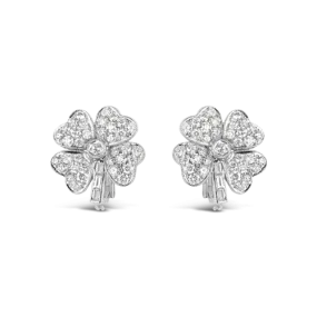 Diamond Four Leaf Clover Earrings