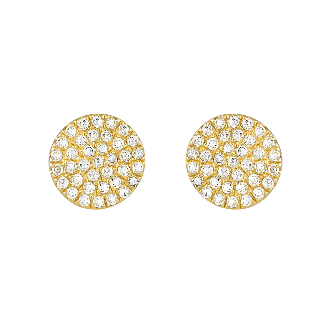 Disc Stud Earrings