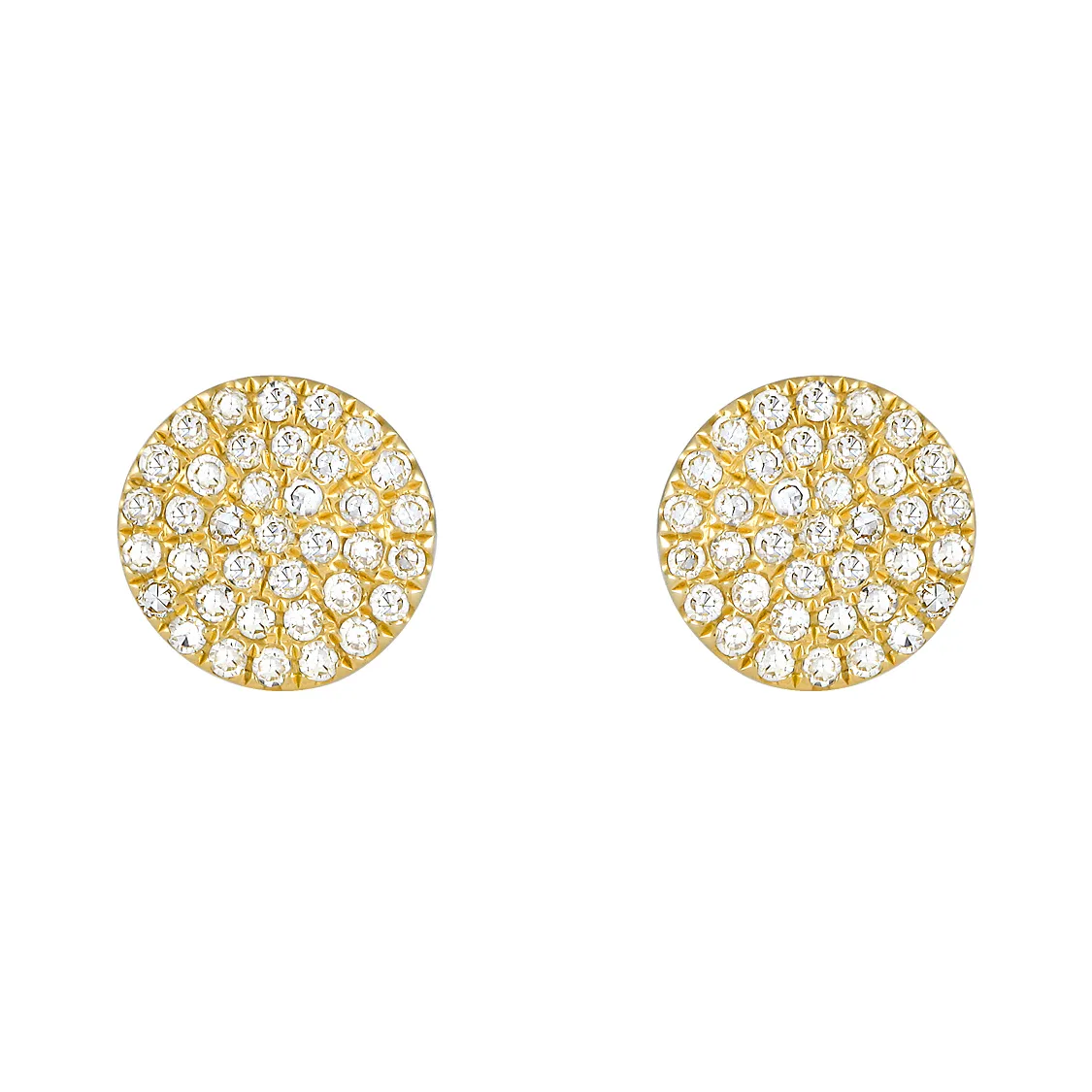 Disc Stud Earrings