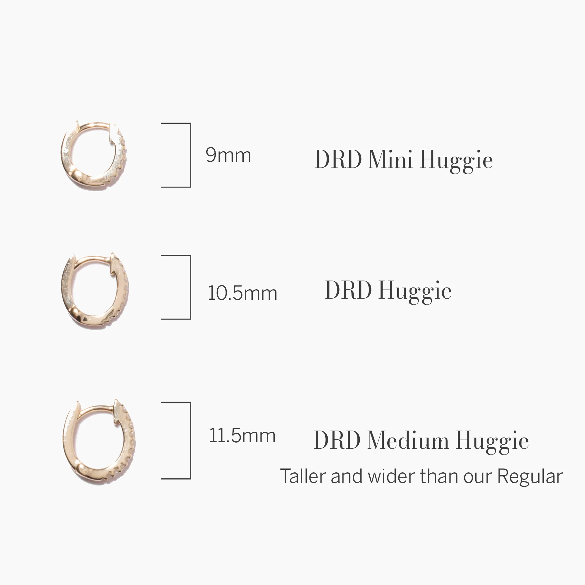 DRD Medium Single Huggie