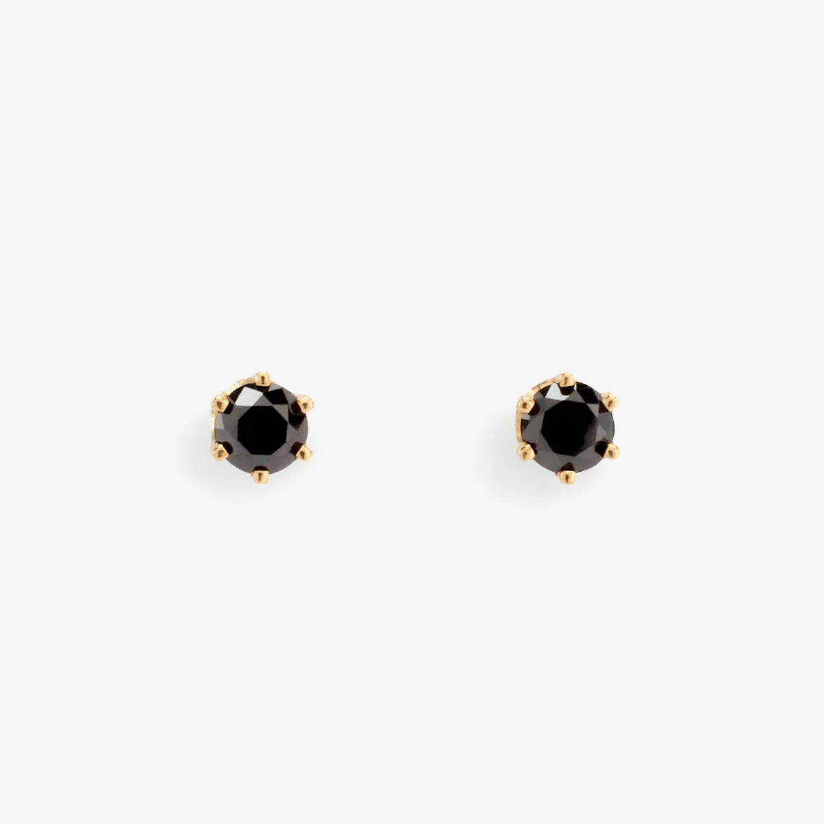 E1902BK | 3mm Black Diamond Studs