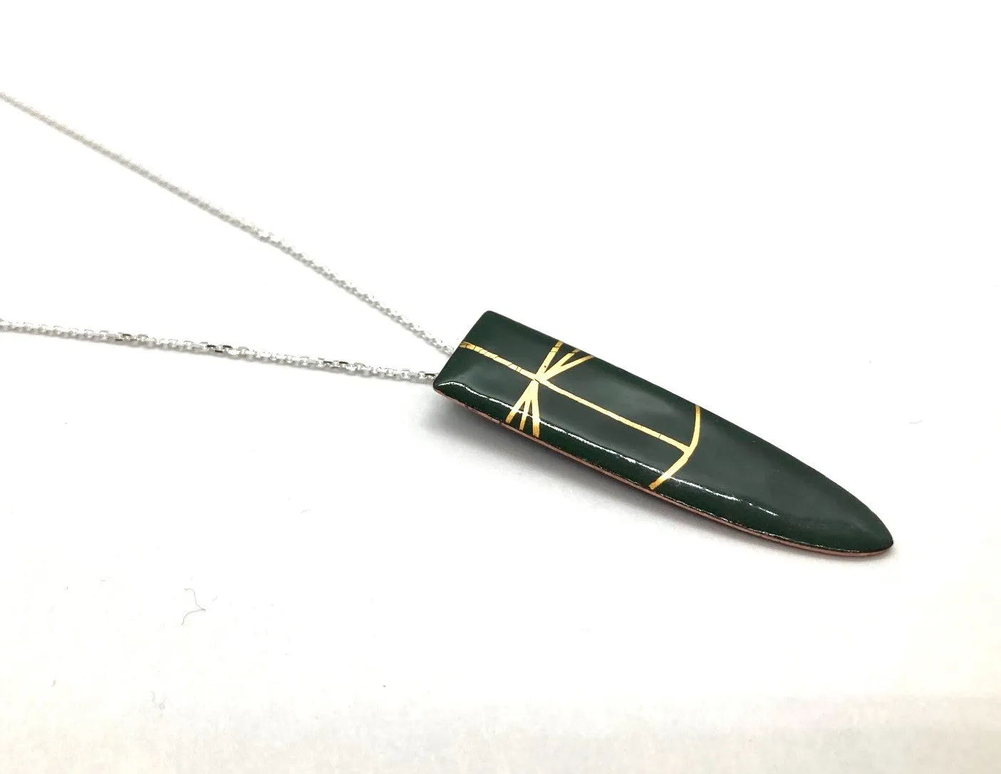 Echo Metals Enamel Drop Necklace