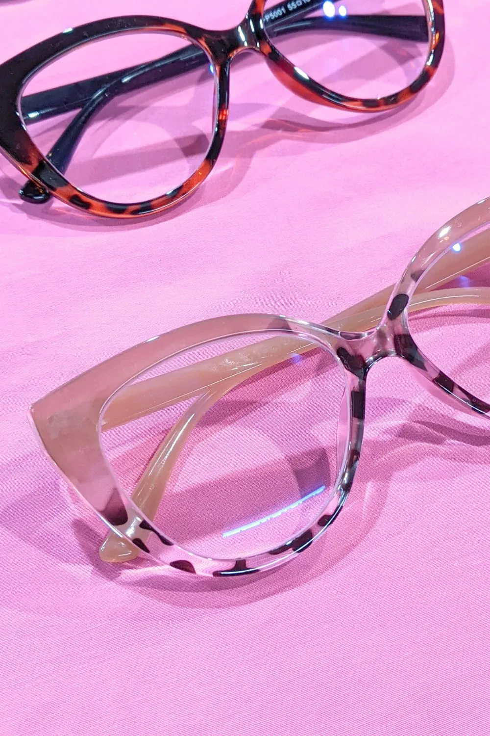 Eleanor Reading Glasses - Pink Tort - 1.5