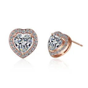 Emilia Heart Stud Earrings