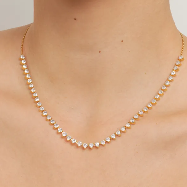 Empowering 6.8ct Trillion Necklace