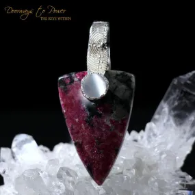 Eudialyte & Moonstone Light Language Pendant ™