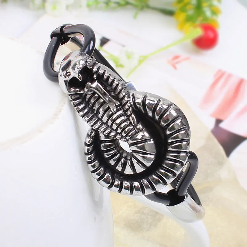 Fashion Cobra Double Tube Alloy Bracelet