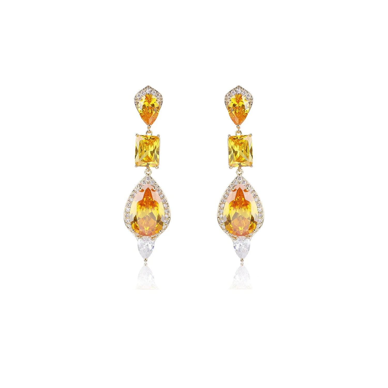 Fashion Zircon Water Drop Earring, Women's Girl's Gatherings Jewelry CE11681