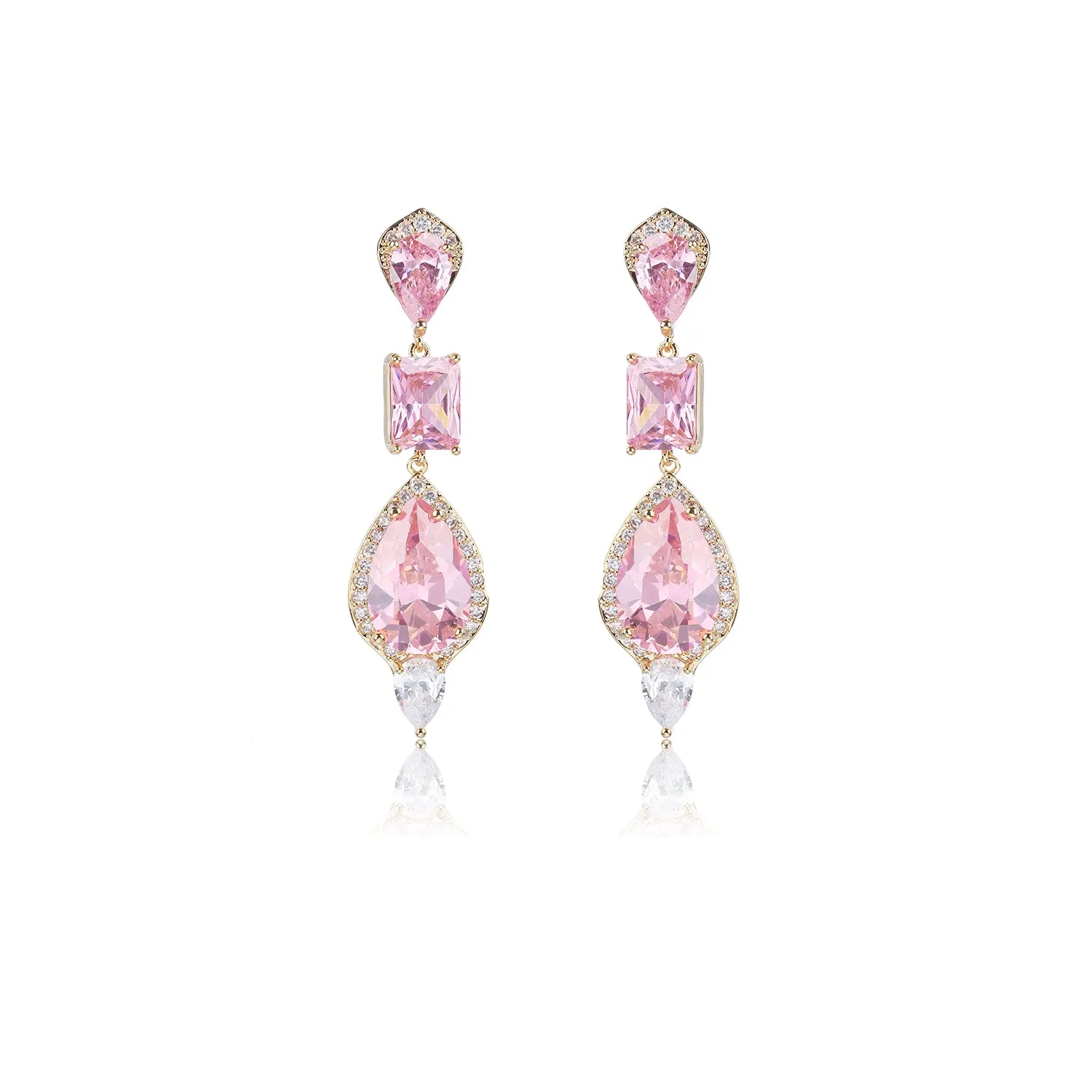 Fashion Zircon Water Drop Earring, Women's Girl's Gatherings Jewelry CE11681