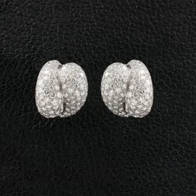 Free Form Diamond Earrings