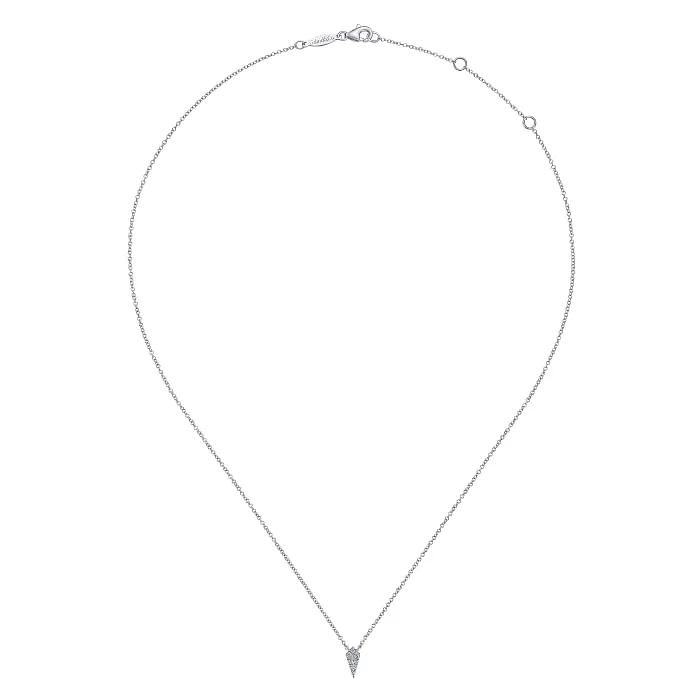 Gabriel & Co. Kite Shaped Pave Diamond Pendant