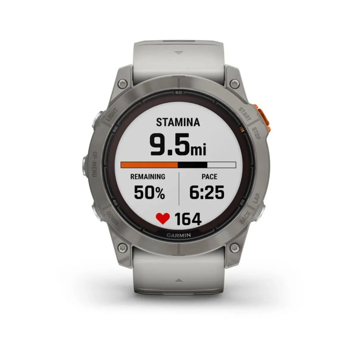 Garmin Fenix 7X Pro Sapphire Solar Edition Titanium Gray Orange Watch